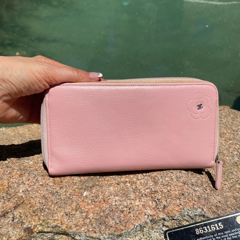 Chanel Cameilla long zip around wallet